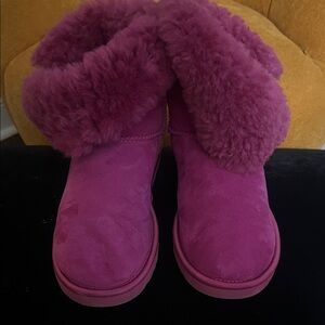 UGG Women's Pink Shearling Winter Boots